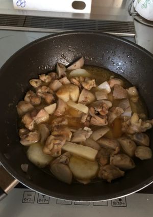 鳥サトイモ長芋の煮物-レシピのメイン写真