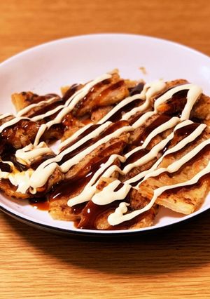 コーンクリームのチヂミのお好み焼き風-レシピのメイン写真