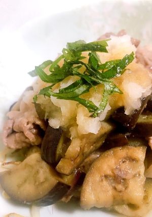 シソ香る！おろし大根豚しゃぶ茄子の煮浸し-レシピのメイン写真