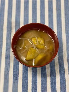 さつまいもともやしの味噌汁-レシピのメイン写真