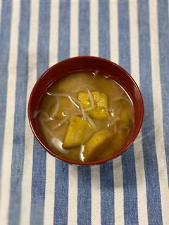 さつまいもともやしの味噌汁-レシピのメイン写真