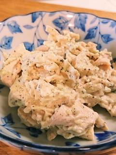 鶏ハムの青じそわさびマヨ和え-レシピのメイン写真