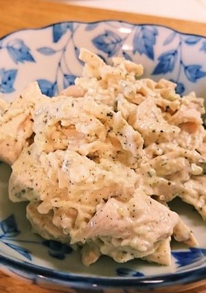 鶏ハムの青じそわさびマヨ和え-レシピのメイン写真