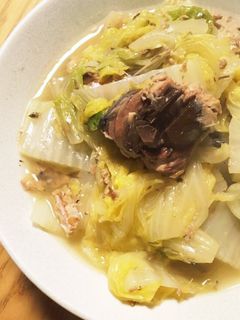 白菜とサバ缶の簡単煮-レシピのメイン写真