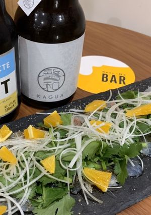 簡単おつまみ！甘橙と白身魚のカルパッチョ-レシピのメイン写真