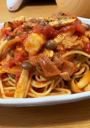 魚介のトマトクリームパスタ-レシピのメイン写真