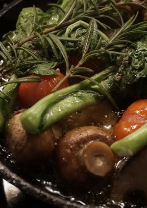 菜の花のアヒージョ-レシピのメイン写真