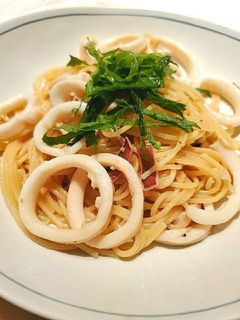 だしで茹でる!イカの和風パスタ-レシピのメイン写真