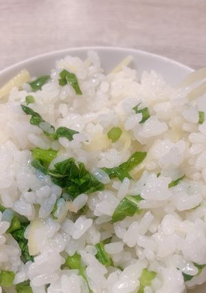 かぶの葉の生姜ご飯-レシピのメイン写真