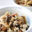 フライパンで鶏ミンチ油揚げ土筆の炒め煮