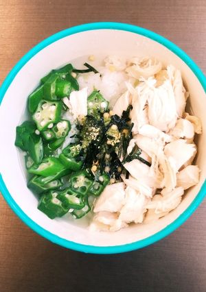 笹身とオクラのあったか茶漬け弁当-レシピのメイン写真
