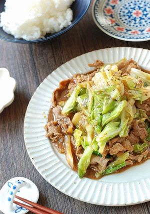 材料２つ♪春キャベツと豚のうま味噌炒め-レシピのメイン写真