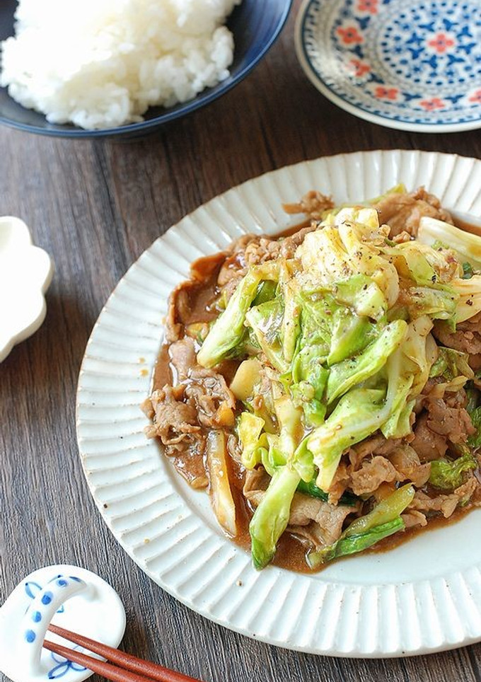 材料２つ♪春キャベツと豚のうま味噌炒め-レシピのメイン写真