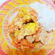 トマ玉親子丼