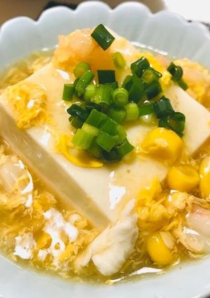 ほっこり海老のあんかけ豆腐-レシピのメイン写真