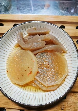 出来上がりです。蒟蒻大根の煮物っ。-レシピのメイン写真