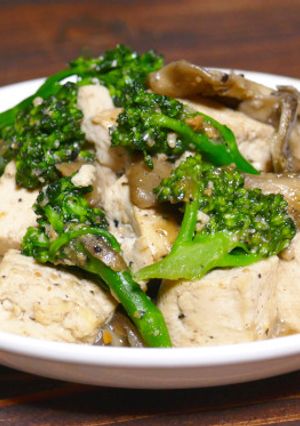 節約に！ブロッコリーと豆腐のゴマみそ炒め-レシピのメイン写真