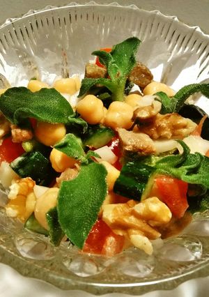 ひよこ豆アイスプラントのマセドアンサラダ-レシピのメイン写真