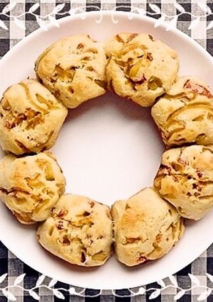 半分おから入りの玉ねぎおつまみスコーン-レシピのメイン写真