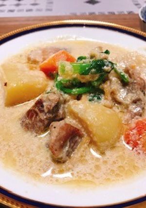 豚肉と小蕪のクリームシチュー生姜風味-レシピのメイン写真