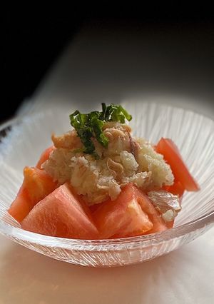 簡単♪トマトとツナ下ろしサラダ-レシピのメイン写真