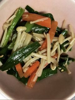 レンジで簡単!ニラとえのきのナムル-レシピのメイン写真