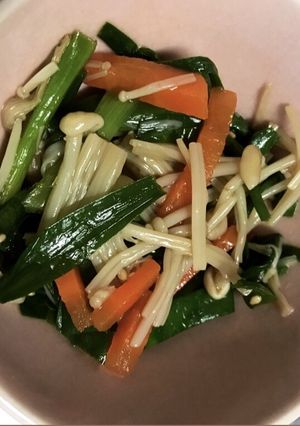 レンジで簡単！ニラとえのきのナムル-レシピのメイン写真
