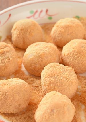 きな粉と大豆を使った豆団子-レシピのメイン写真