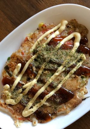 お昼ご飯おやつ晩酌になる簡単キャベツ焼き-レシピのメイン写真