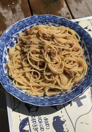 納豆の豆乳味噌クリームパスタ-レシピのメイン写真