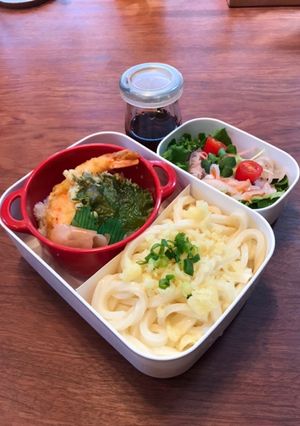 お弁当・・・29ミニ天丼うどんセット-レシピのメイン写真