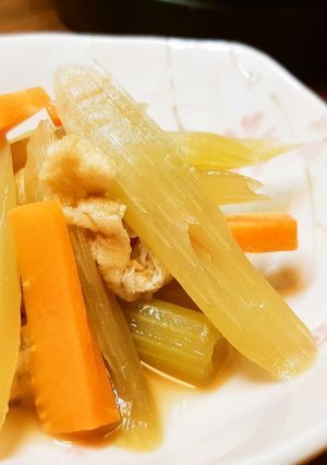 レンジで簡単！春の味。ふきの煮物-レシピのメイン写真