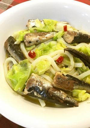10分で！冷凍うどんのペペロンチーノ♪-レシピのメイン写真