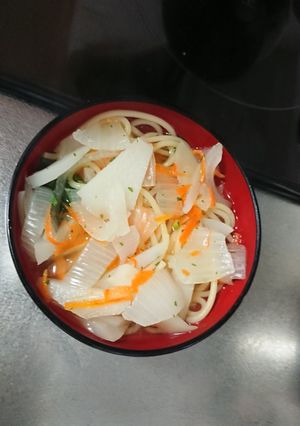 休校レシピ 11 春野菜のスープパスタ-レシピのメイン写真