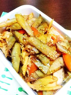 時短!簡単根菜のきんぴら-レシピのメイン写真