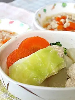 【離乳食に変身】野菜と鶏肉のポトフ-レシピのメイン写真