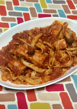 超簡単☆さっぱり濃厚オレガノトマトパスタ-レシピのメイン写真