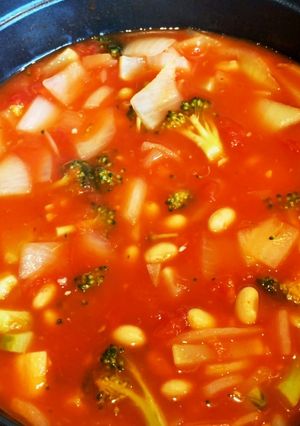 【高血圧予防】トマト缶スープ【減塩】-レシピのメイン写真