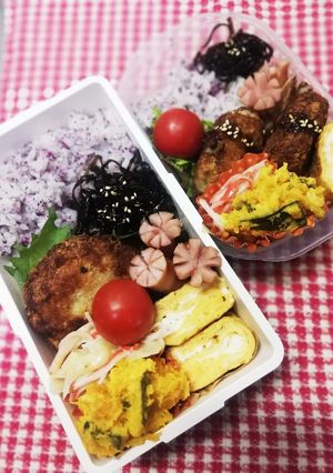パパ弁当&ママ弁当♡ポテトコロッケ4/6-レシピのメイン写真