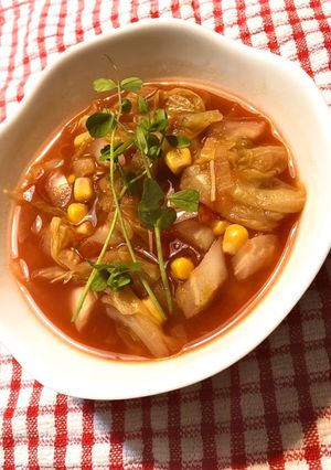 ほっこり!春キャベツのスープ-レシピのメイン写真