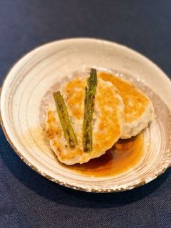 蓮根・豆腐・アスパラの『つくねバーグ』-レシピのメイン写真