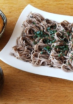 お昼ごはん！そば 南瓜、玉子の天ぷら-レシピのメイン写真