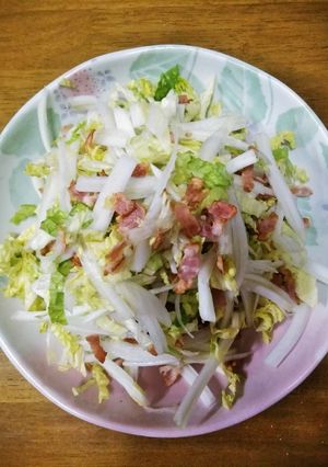 梨湖の簡単!白菜ベーコンサラダ-レシピのメイン写真