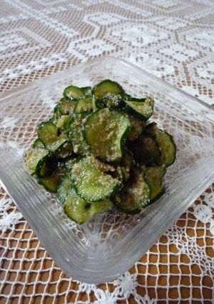 夏の定番＆消費に♪きゅうりのごまあえ-レシピのメイン写真