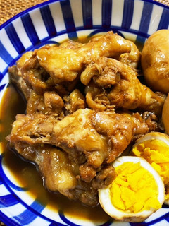 手羽元と卵のリンゴ酢煮-レシピのメイン写真
