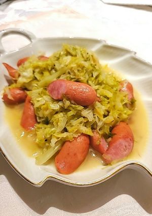 簡単！春キャベツのドイツ風煮込み-レシピのメイン写真