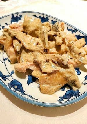 濃厚しっとり！鶏肉の舞茸クリーム煮-レシピのメイン写真