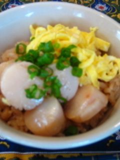 ほたての酒蒸しご飯-レシピのメイン写真