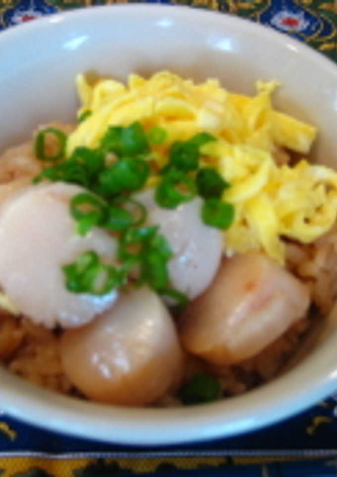 ほたての酒蒸しご飯-レシピのメイン写真