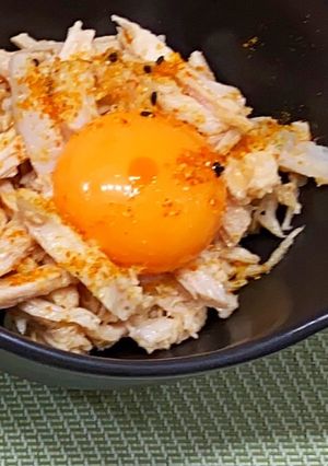 簡単！サラダチキンdeユッケ-レシピのメイン写真